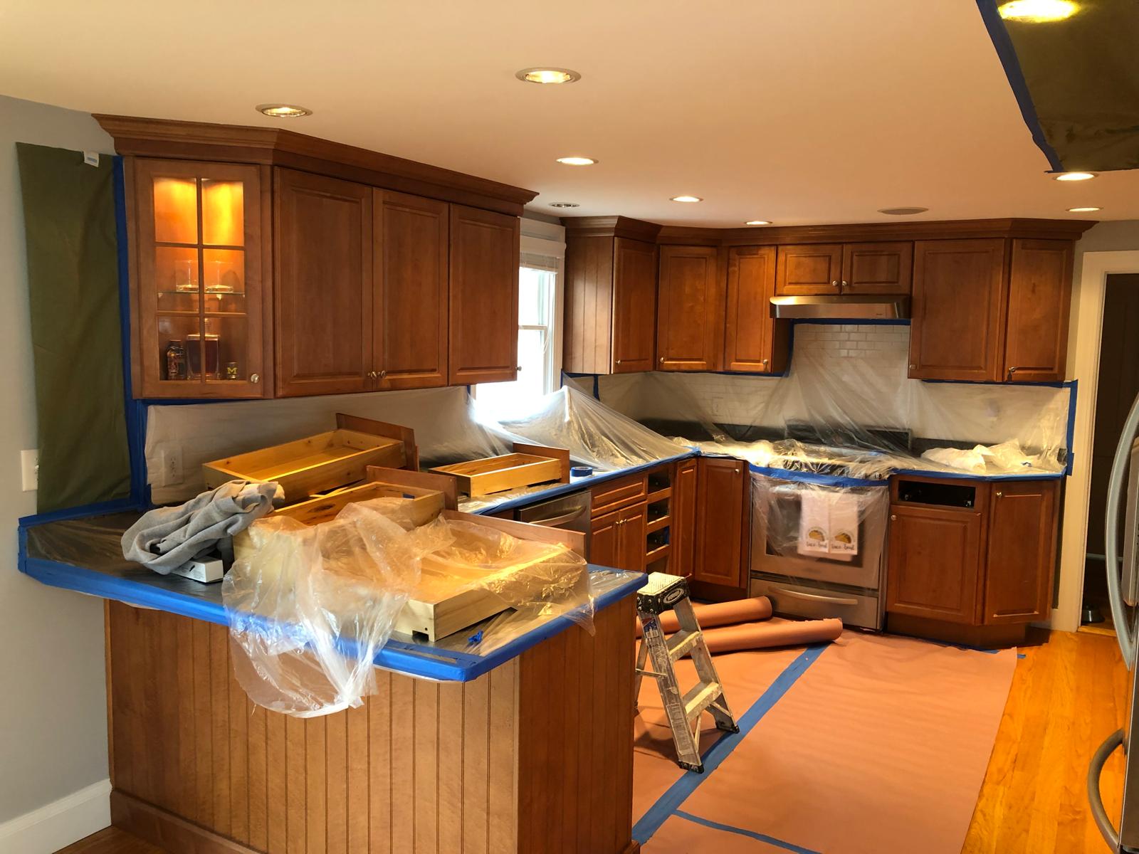 Kitchen Cabinet Transformation before